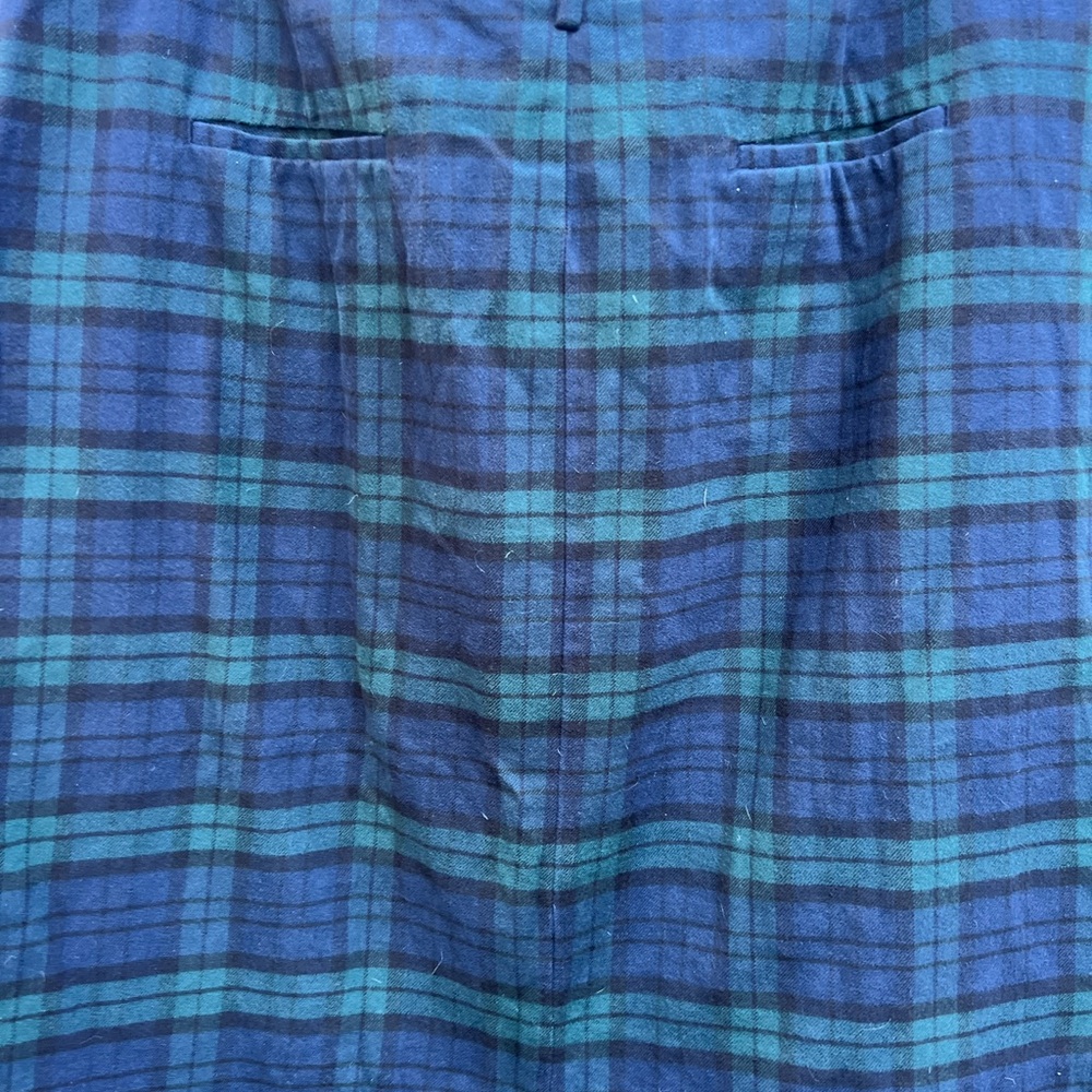LL BEAN Tartan Black Watch Plaid Skirt Women’s 22W - Picture 9 of 12